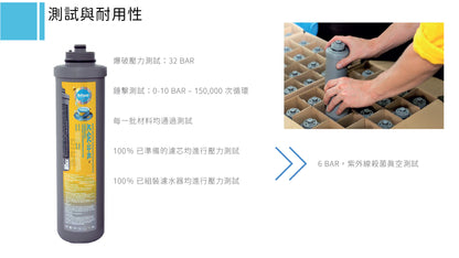 Bluefilters - UPS4/C 鋅盆底 -三濾芯加配超級抗氧化還原濾水器 (適合一般屋苑使用)